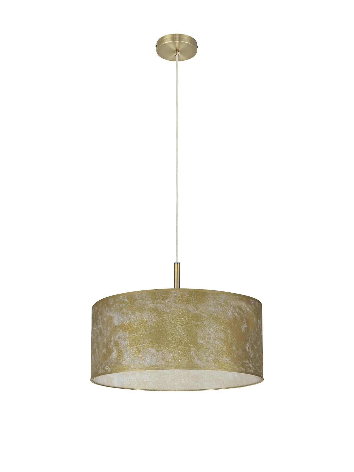 Baymont 50cm 3 Light Pendant Antique Brass, Gold Leaf DK0835  Deco Baymont AB GL